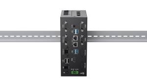 Fanless DIN-Rail PC XDB-242606D1 Intronix Systems with 6xCOM 6xUXB 2xLAN