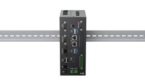 Fanless DIN Rail PC XDB-242506D1 Celeron® J6142 or Core™ i3/i5/i7 5xCOM 2xLAN 6xUSB