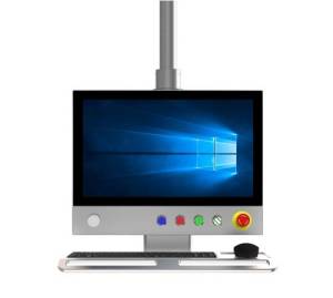 18.5" industrial monitor on arm XAM-19185P1, 12 to 36VDC power supply and operating temperature 0°C to 50°C