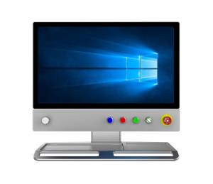 24-inch XAM-19240P1 industrial monitor from Intronix Systems with capacitive and resistive touchscreen