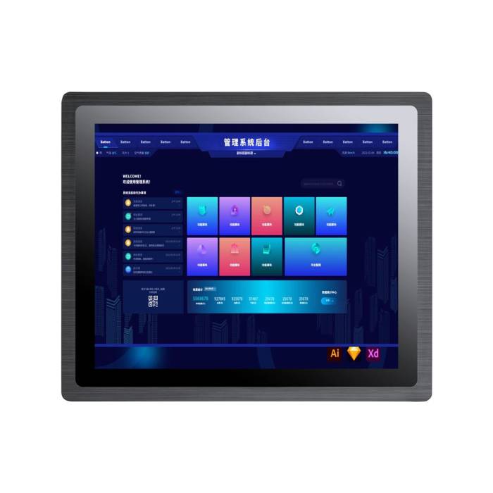 17" XEM-25170T1 Intronix Systems industrial touchscreen 1280x1024 capacitive and resistive touchscreen