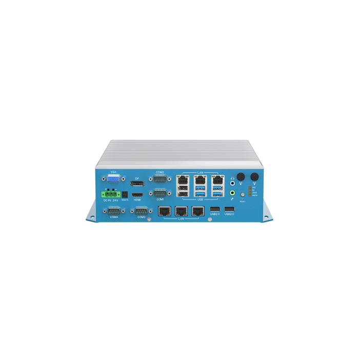 Intronix XEB-226408D1-0PE modular fanless box PC with 4COM 8USB 6LAN and 24VDC power supply