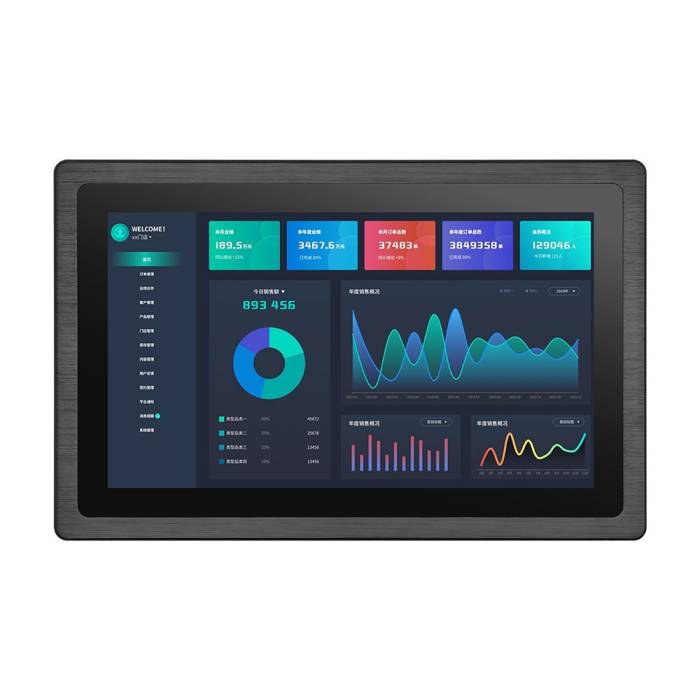 15.6" XEM-25156T1 Intronix Systems industrial touchscreen 1024x768 capacitive and resistive touchscreen